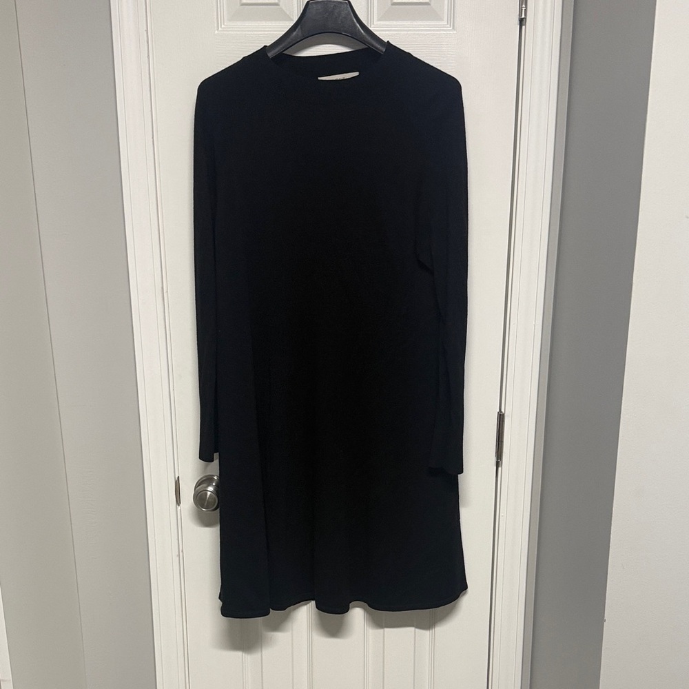 LOFT Elegant Black Long Sleeve Dress